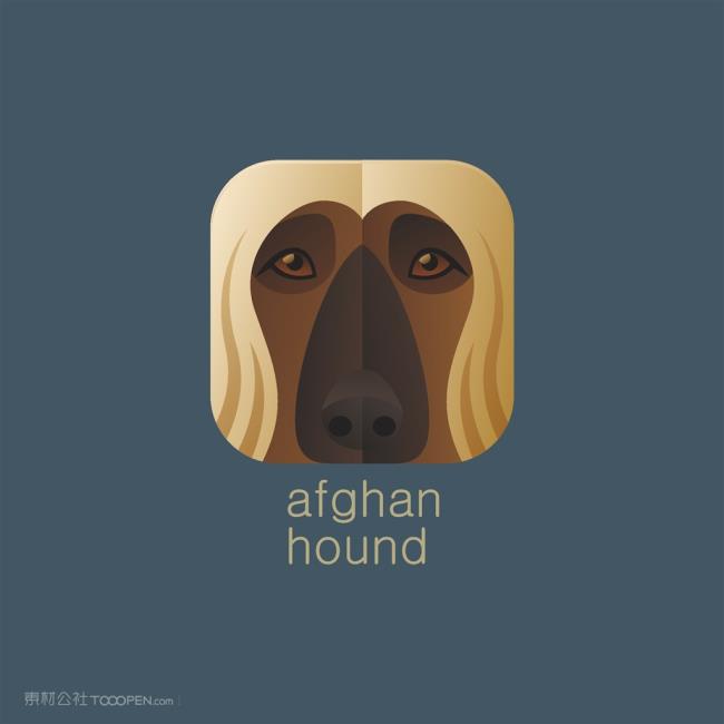 狗矢量图标宠物品牌logo设计素材